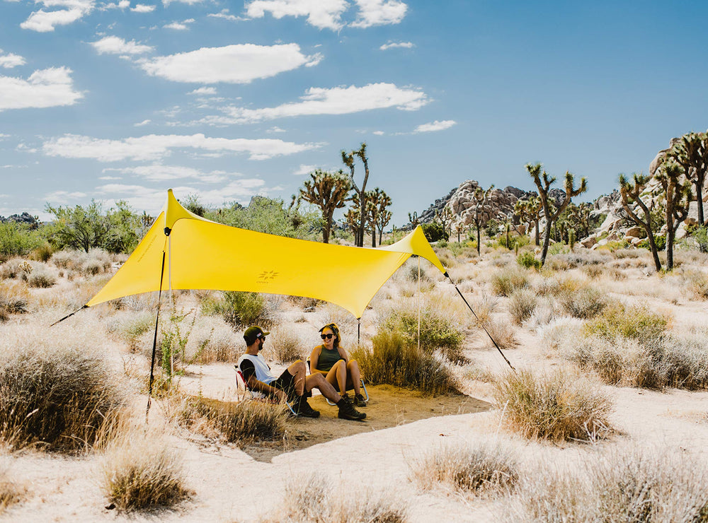 Neso Sidelines Grande tent setup showing quick shade solution for teams and families
