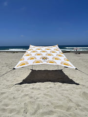 Neso sun shelter 7x7ft setup for easy beach shade on the go.