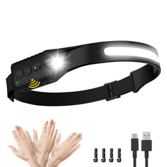 Nessciera headlamp with 230° wide beam lights a broad area for hands-free tasks