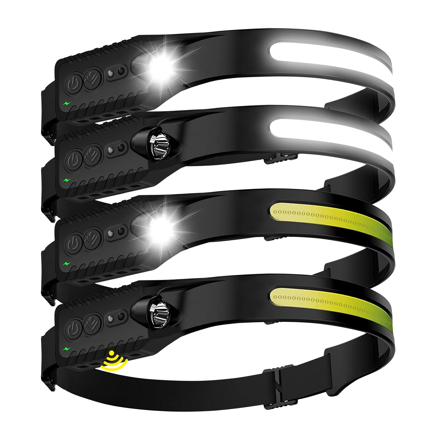 Nessciera headlamp with 400 lumens and 230-degree beam for wide night visibility