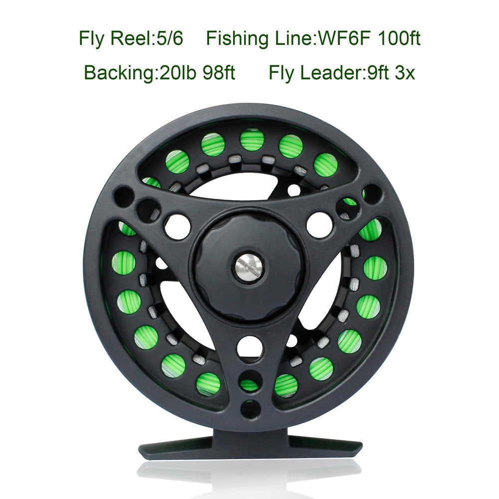 Die-cast aluminum reel with pre-spooled line