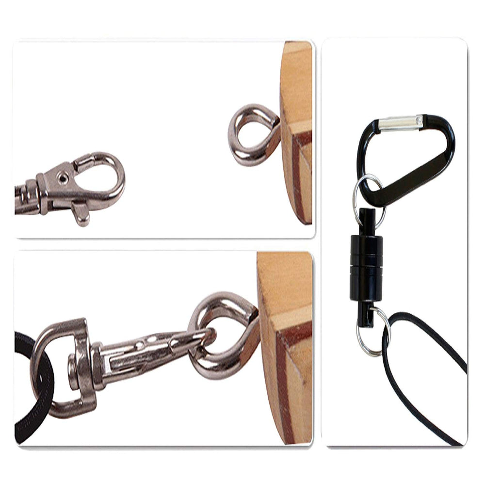 Magnetic release clip for attaching NetAngler to vest or pack