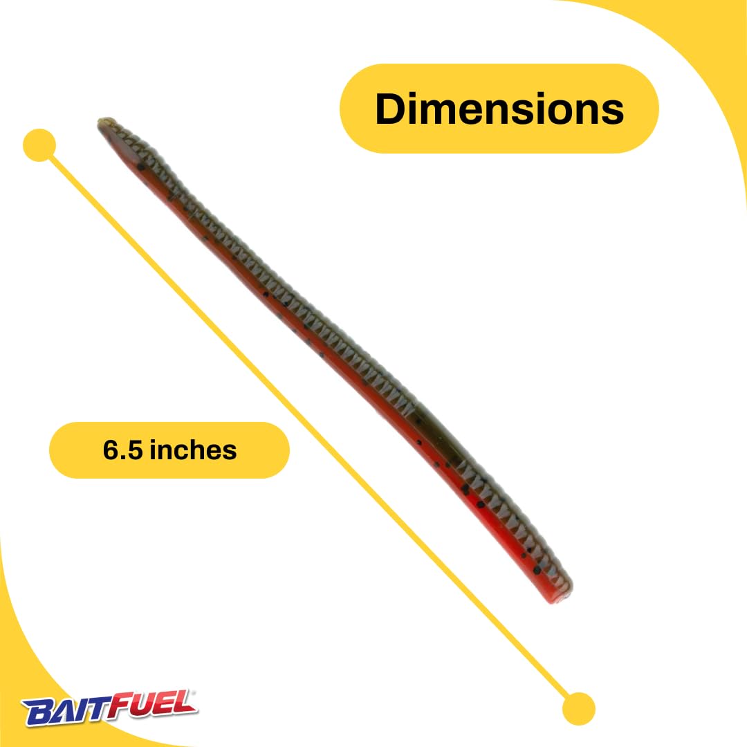 NetBait BaitFuel T-Mac Worm close-up highlights durable material and craftsmanship.