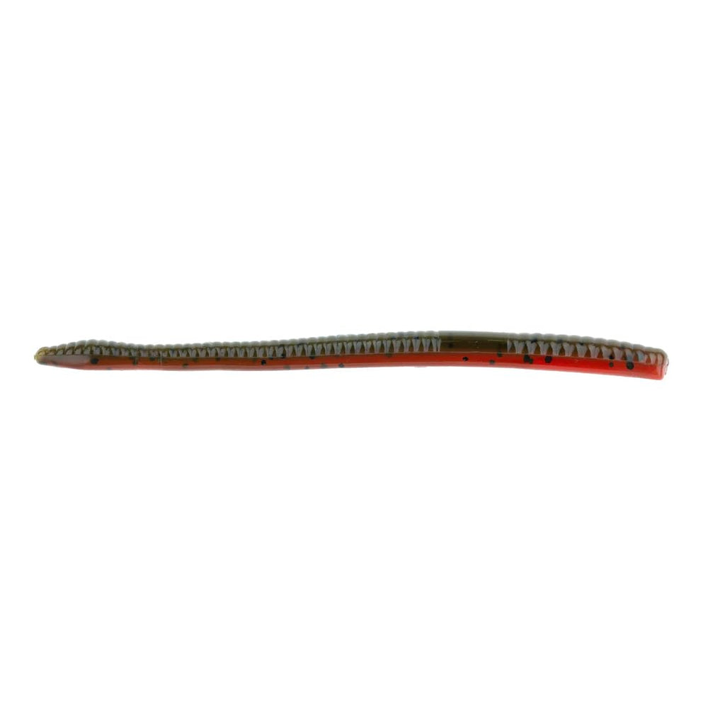 NetBait BaitFuel T-Mac Worm in water shows lifelike action to attract bass.