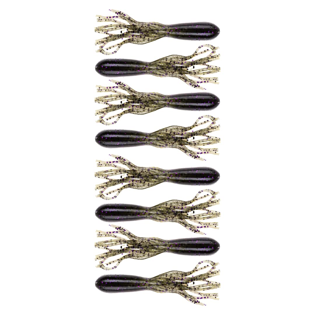 NetBait BAITFUEL tube 2.5-inch dark melon purple ready for drop shot bites.