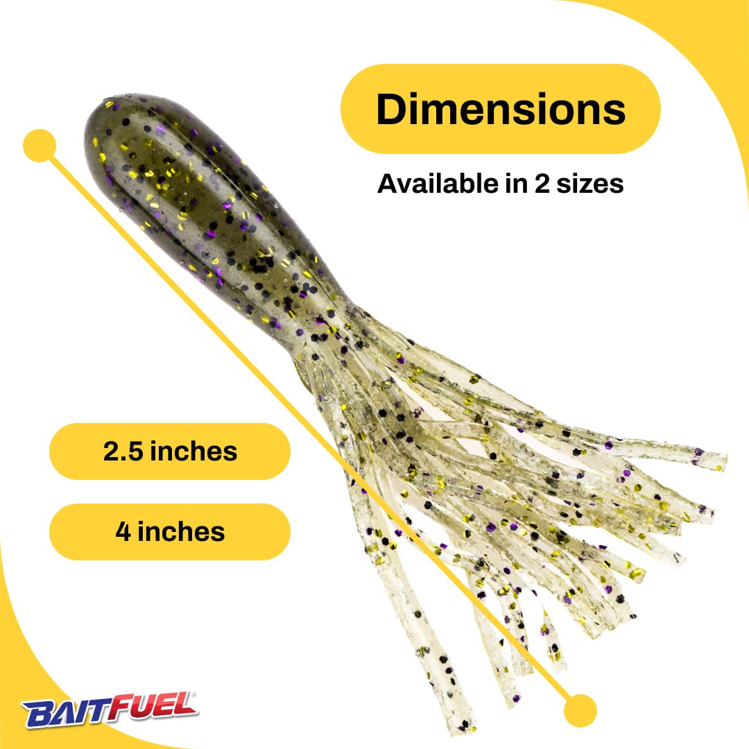 Tapered body and enlarged tail deliver lifelike movement for bass.