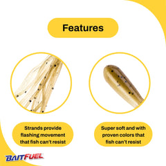 NetBait BAITFUEL Tubes 4-Inch on water demonstrate neutral buoyancy for elevated presentation.
