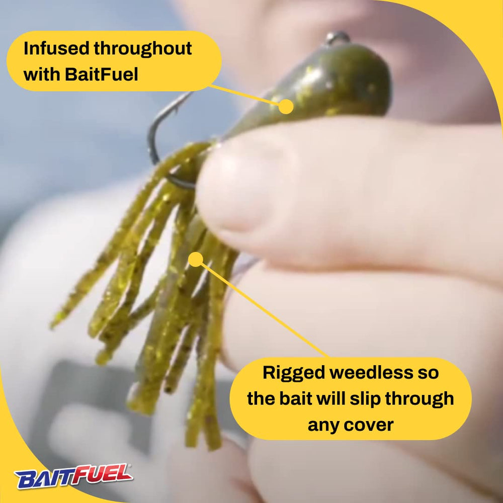 NetBait BAITFUEL tube demonstrating FAST scent technology to boost bite chances.