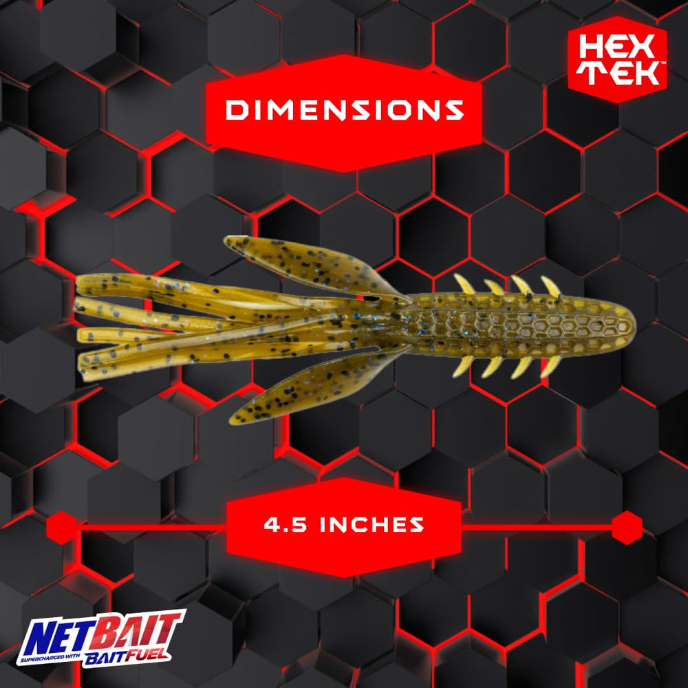 NetBait HexTek Big Boar texture closeup highlights hex pockets for scent delivery.