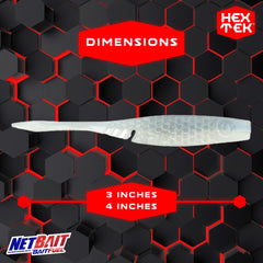 NetBait HexTek EKO Shad 4in swimbait enhances slow retrieves for predators