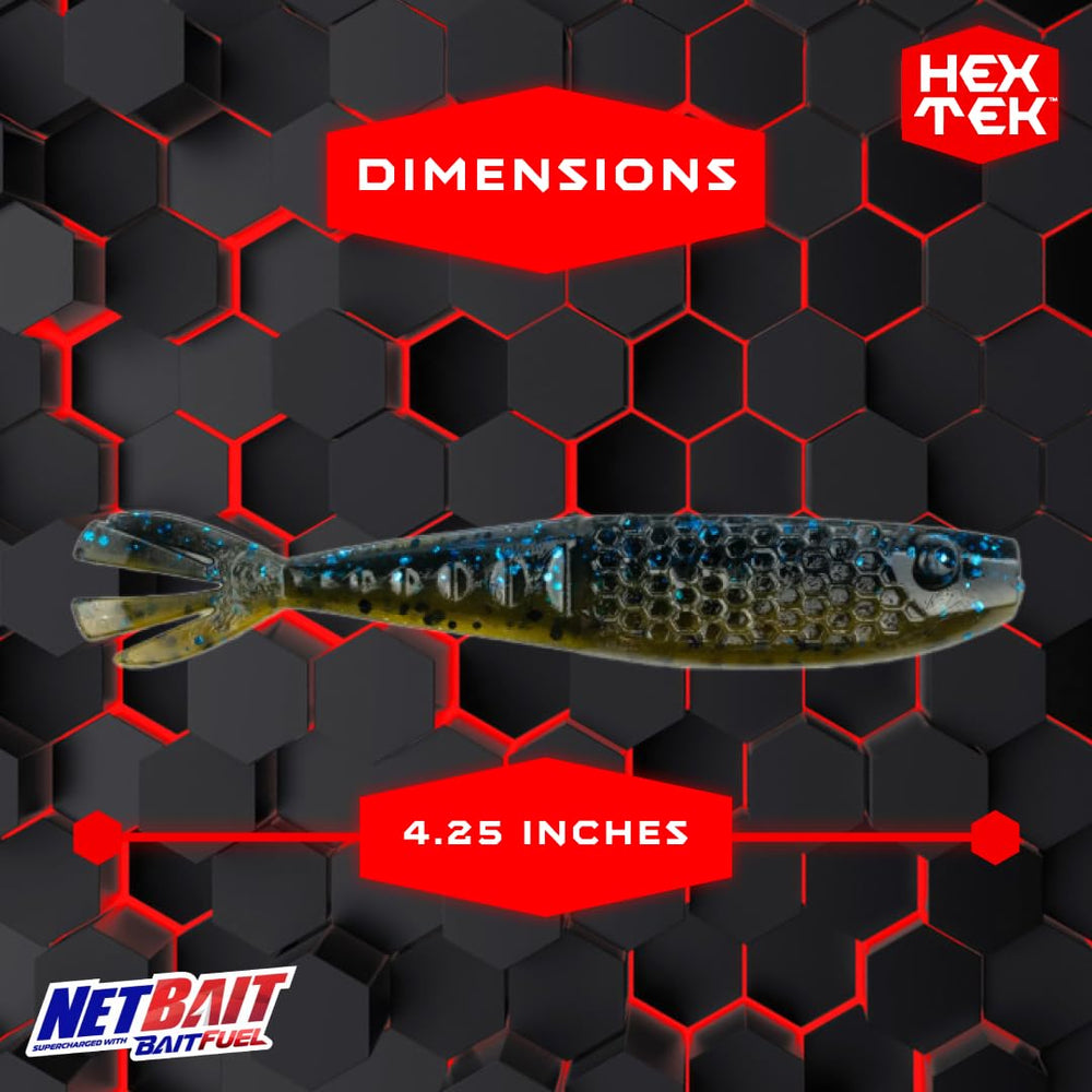 NetBait HexTek texture pocket close-up highlighting scent-holding design