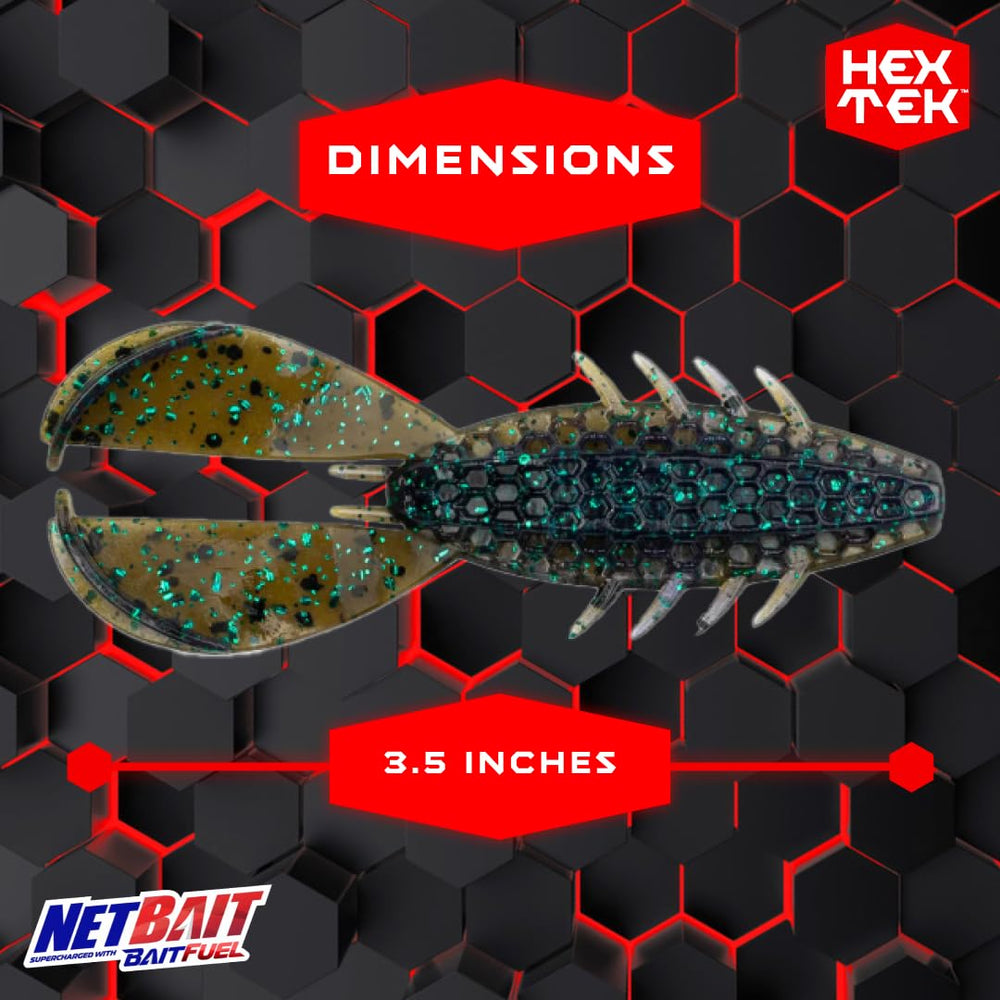 NetBait HexTek The Rascal hex pocket texture boosts scent dispersion.
