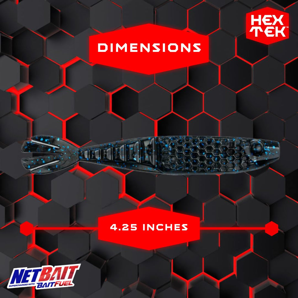 NetBait HexTek texture close-up showing hex pockets and scent potential.