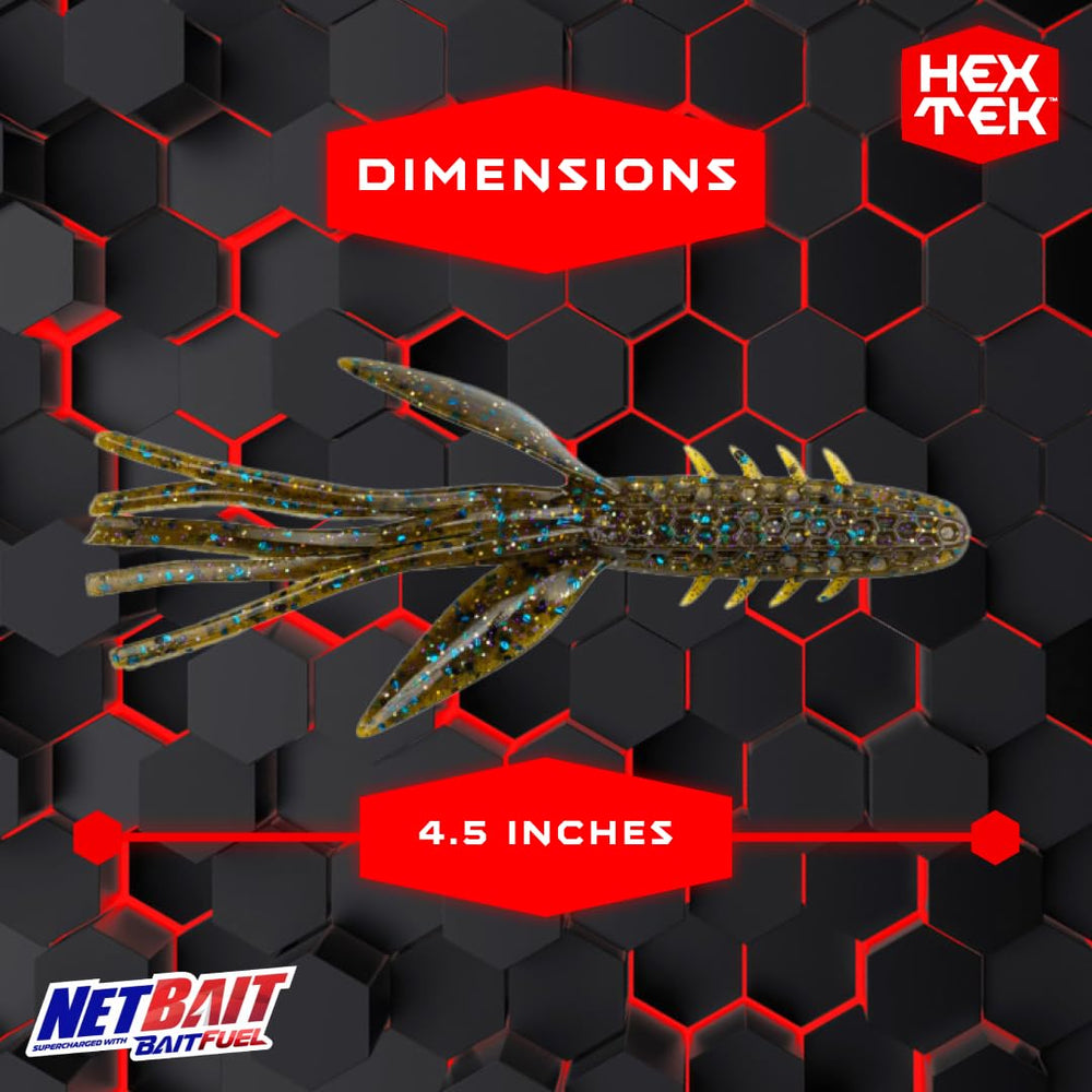 NetBait HexTek Big Boar texture close-up highlighting hex pockets for scent retention.