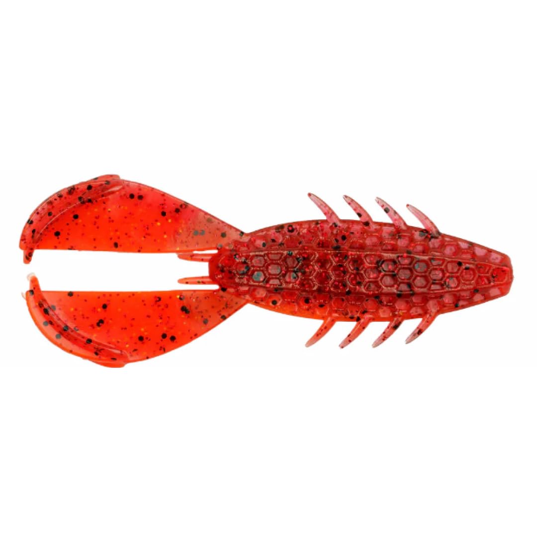 NetBait HexTek Rascal in Fire Craw color with kicking action for heavy cover fishing