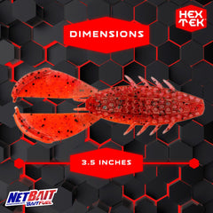Close-up of NetBait HexTek Rascal hex-pocket texture enhancing scent release