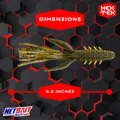 NetBait HexTek Big Boar shows lifelike motion through timber and mats.