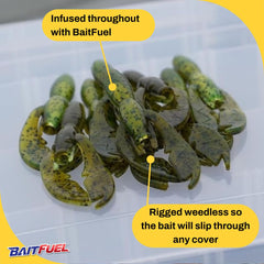 NetBait PACA Craw hollow body accommodates a rattle for added attraction.