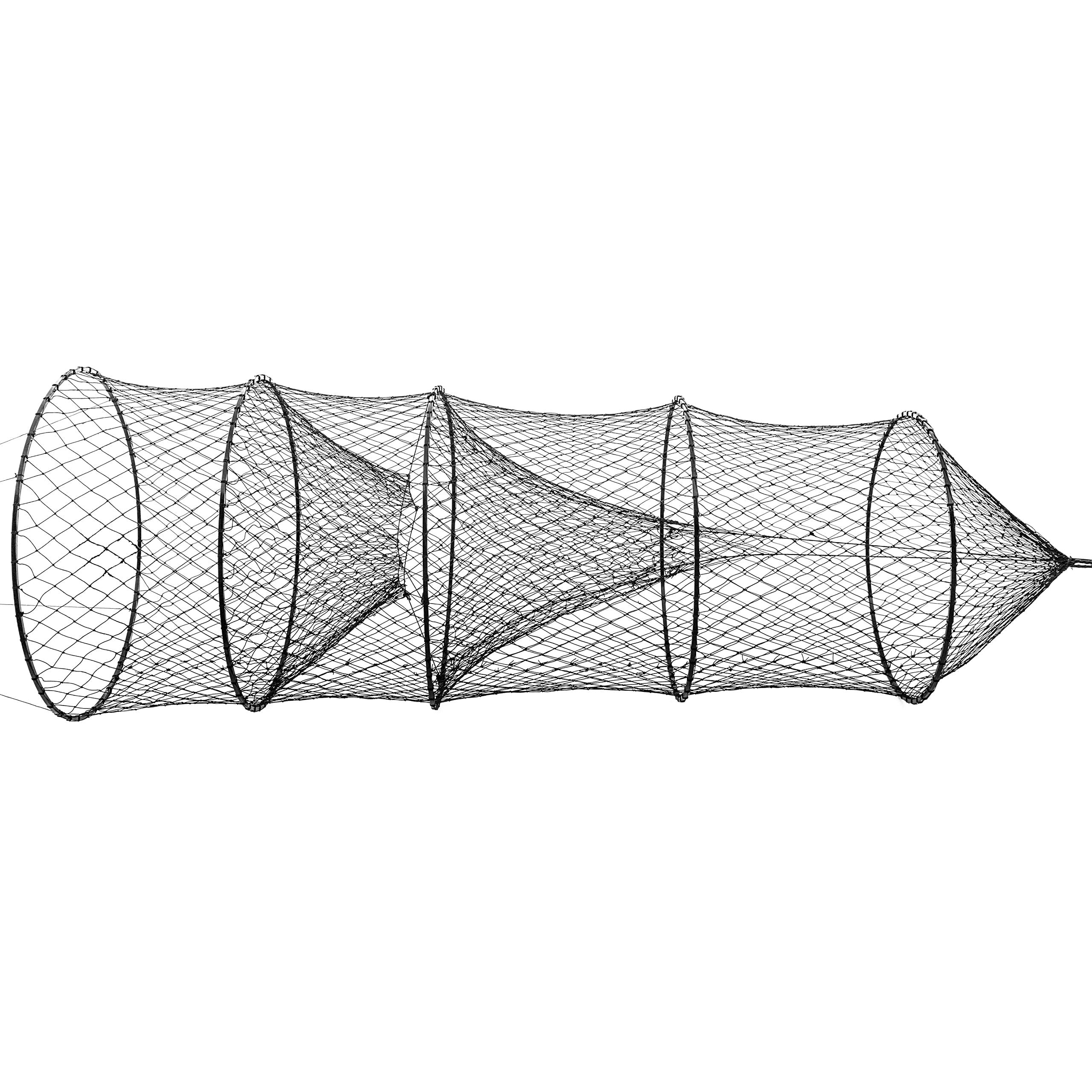 Nets & More catfish trap with front throats guides catfish entry efficiently.