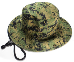 NevEND unisex cotton camo bucket hat for fishing shade and sun protection