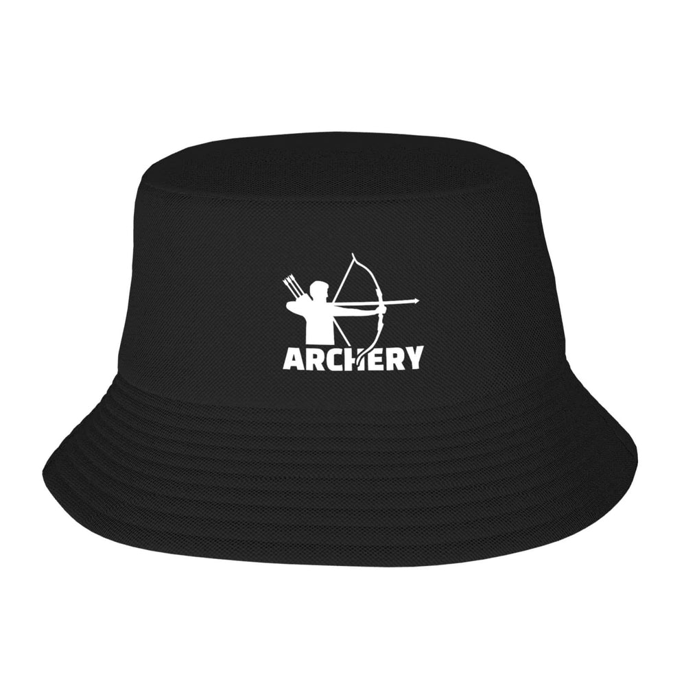 Nevfugo Archery Target Colorado Bucket Hat front view offers all-day sun protection in a sleek style
