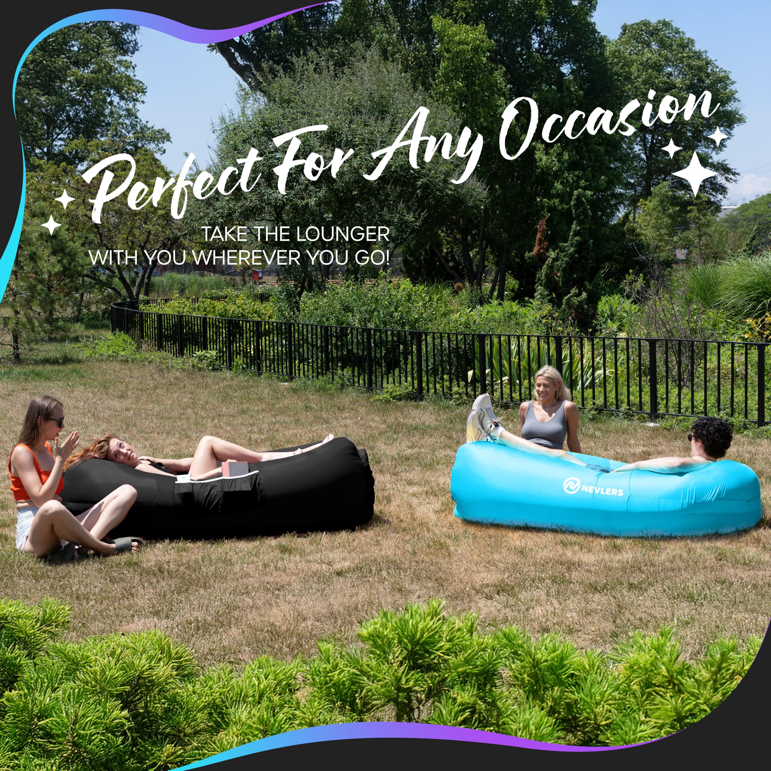 Nevlers family-friendly outdoor seating for adults and kids.