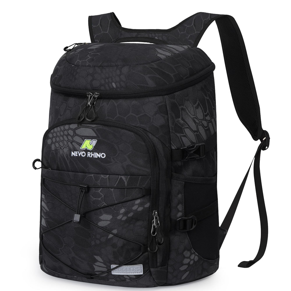 NEVO RHINO backpack cooler front view for on-the-go picnics and easy access to beverages