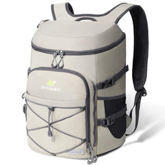 N NEVO RHINO backpack cooler front view showing large 36-can capacity for adventures