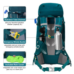 N NEVO RHINO waist-belt detail demonstrates load support for heavy gear