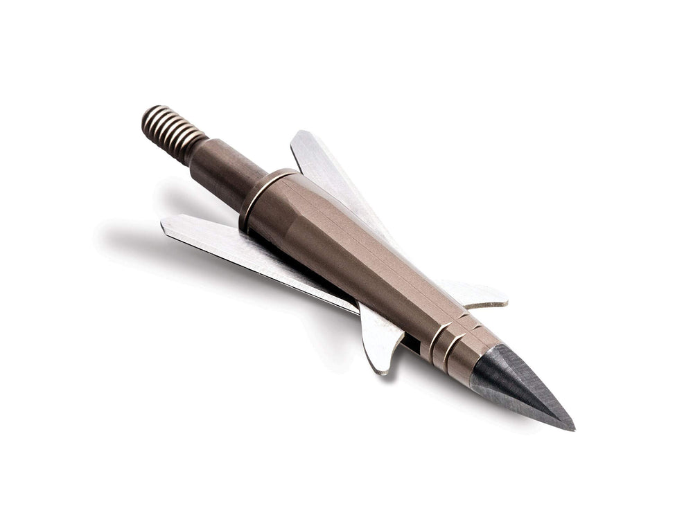New Archery Products Slingblade blade-assembly closeup shows free-floating blades for reliability