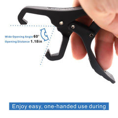 Non-puncture lip grabber in action