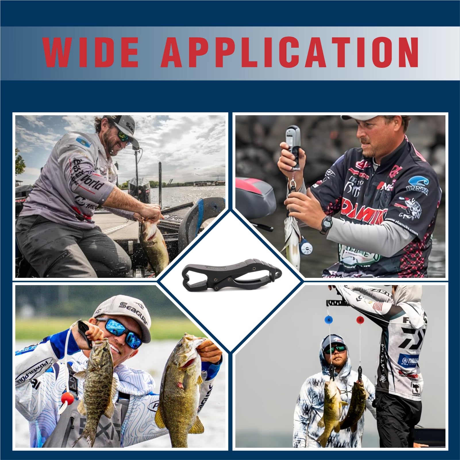 Compact lip gripper for tournament fishing