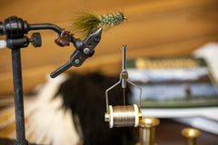 New Phase durable fly tying tool offers comfortable grip for extended tying sessions.