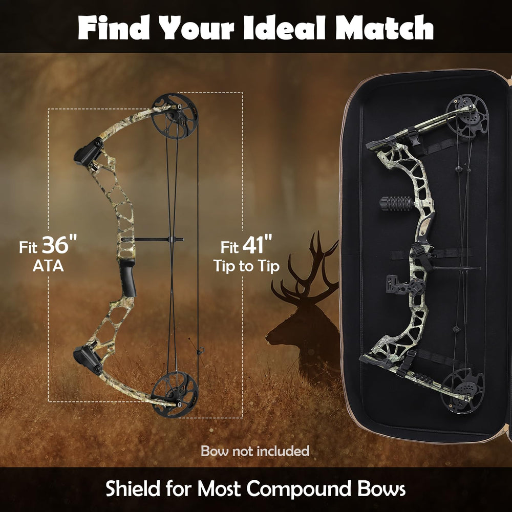 NEW VIEW Bow Case foam padding protects gear from bumps and scrapes.