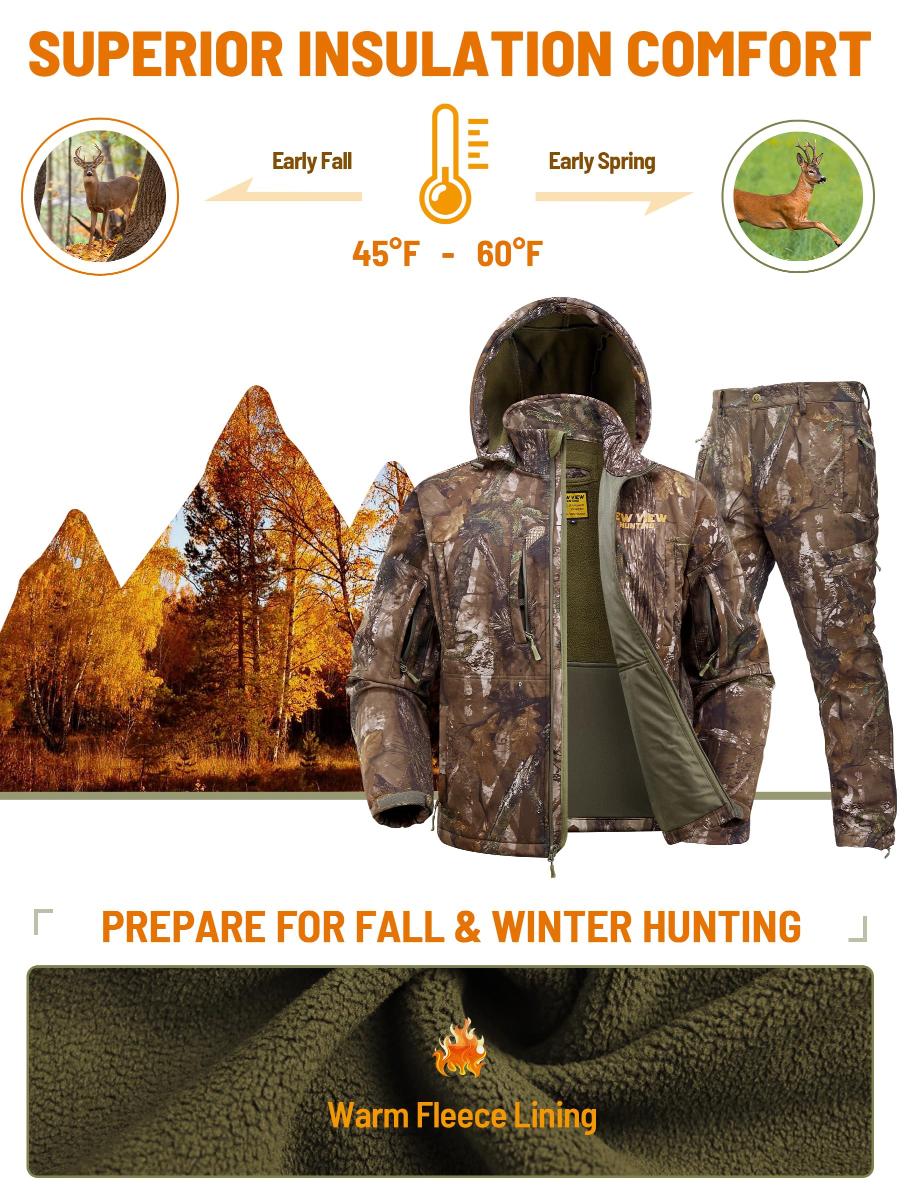 NEW VIEW detachable hood jacket safety harness port closeup emphasizes saddle hunting compatibility