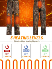 NEW VIEW heated pants elastic waistband provides a comfortable personalized fit