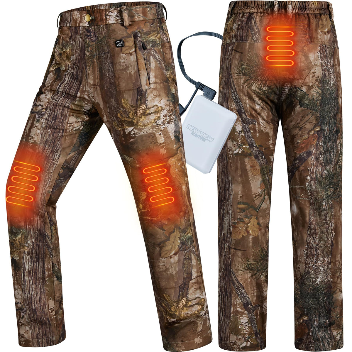 NEW VIEW heated pants back heat zone delivers quick warmth for long hunts