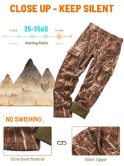 NEW VIEW Camo Pants feature ultra quiet fabric to reduce noise