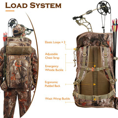 NEW VIEW lightweight-nylon-backpack reduces fatigue on long hunts.