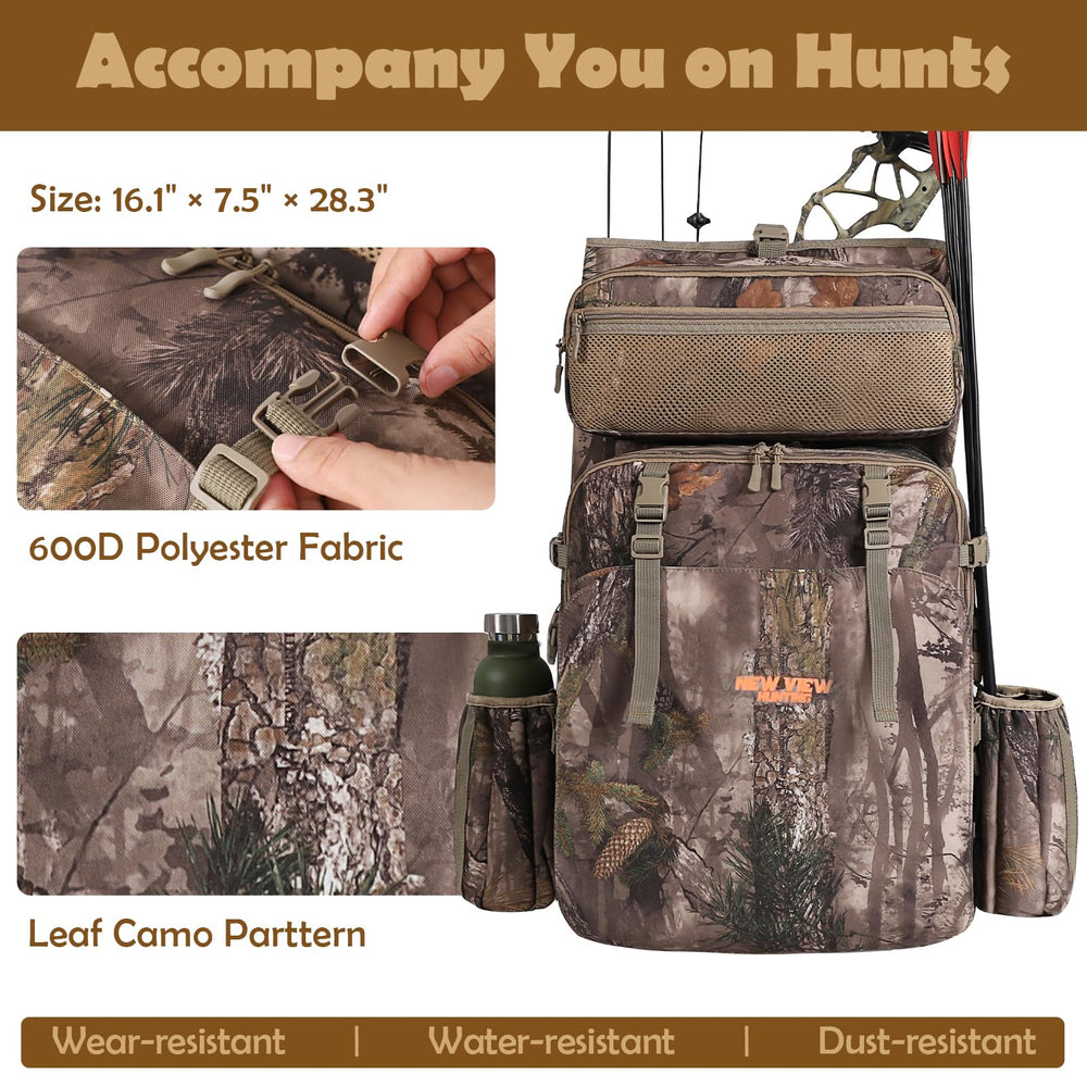 NEW VIEW saddle-hunting-backpack-ergonomic-back displays breathable support for long hunts