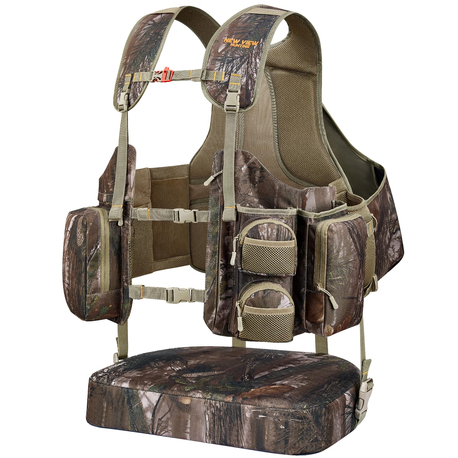 NEW VIEW turkey vest seat cushion for all-day field comfort.