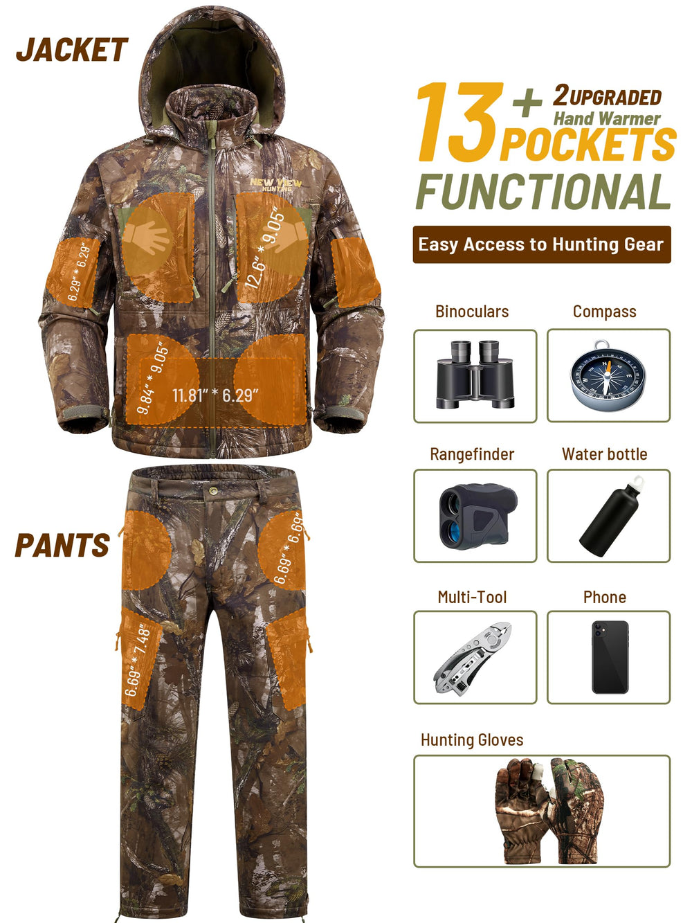 NEW VIEW water-resistant softshell pants midsection view highlights weather protection and mobility