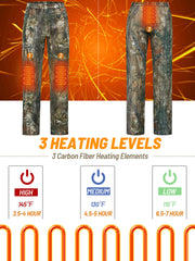 NEW VIEW heated pants fleece lining offers soft insulation against wind