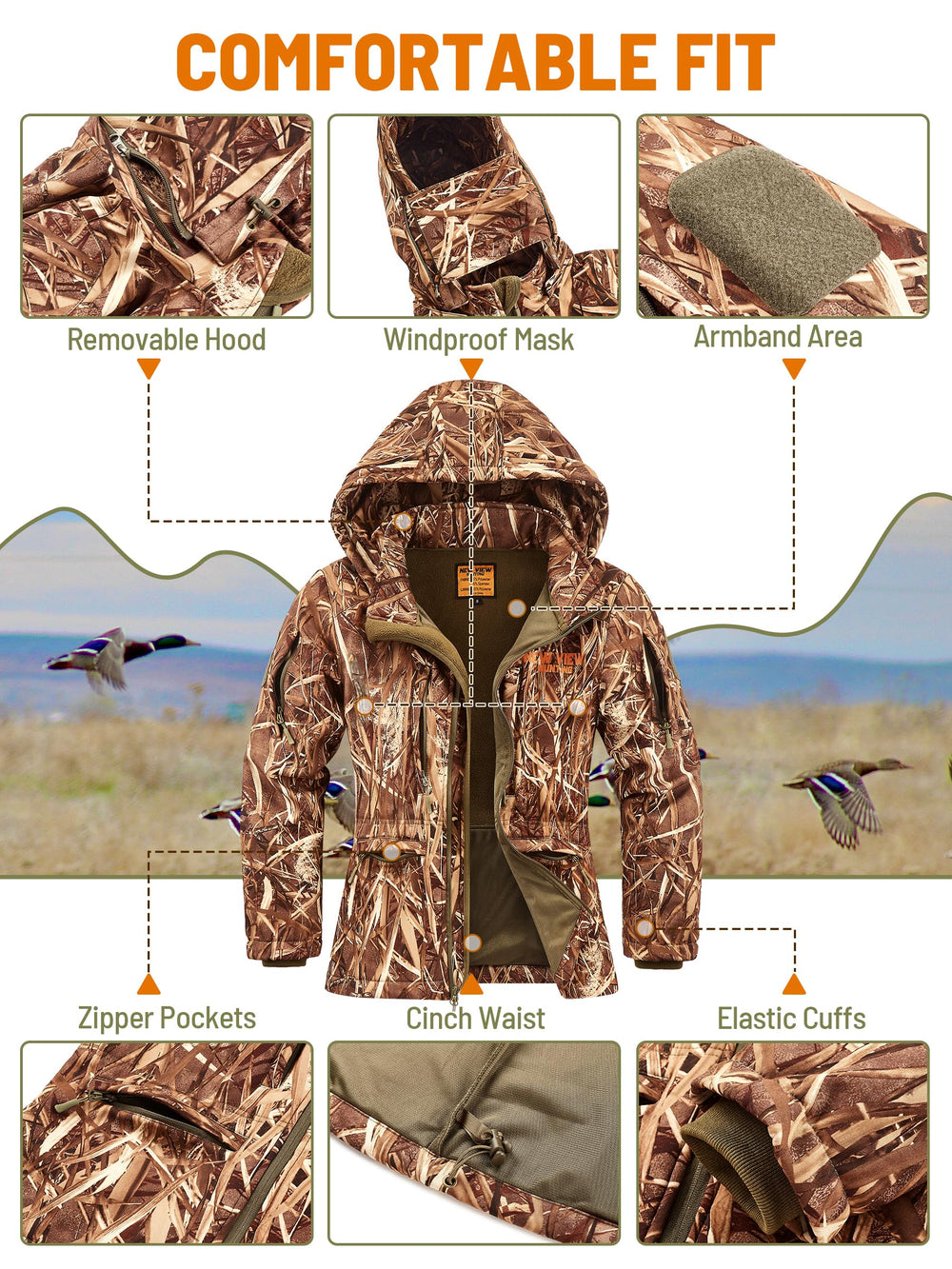 NEW VIEW hat area reveals hidden mask concept for added concealment options.