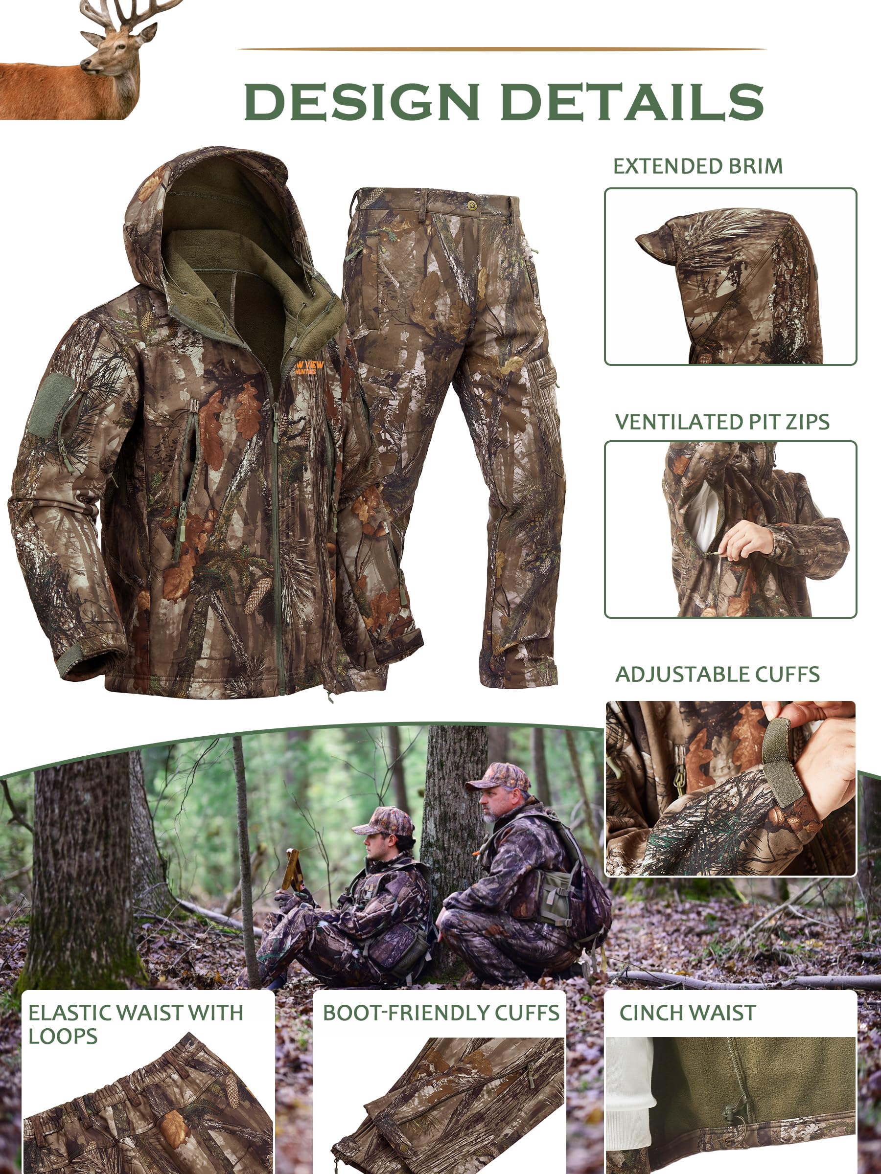 NEW VIEW zip-off hunting pants provide layering-ready versatility.