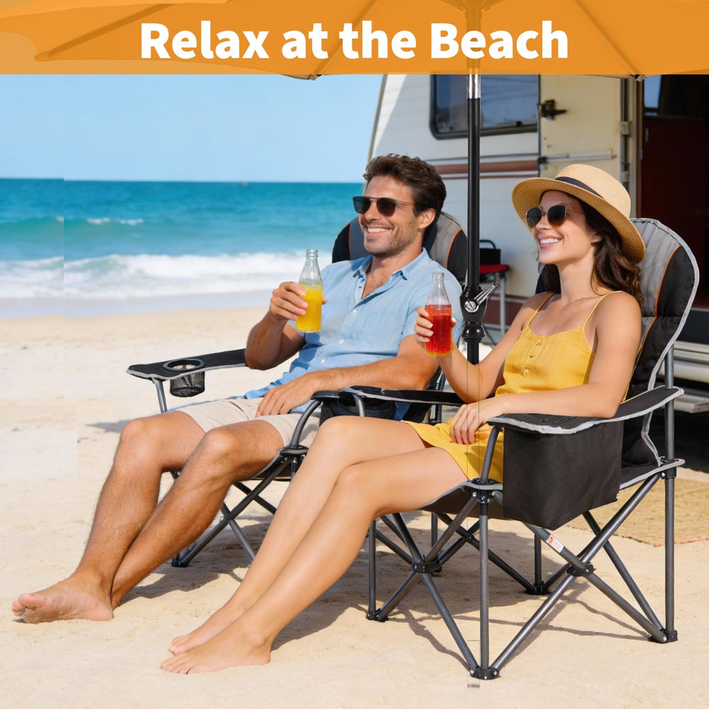 NEWBULIG chair with cup holder for drinks within reach