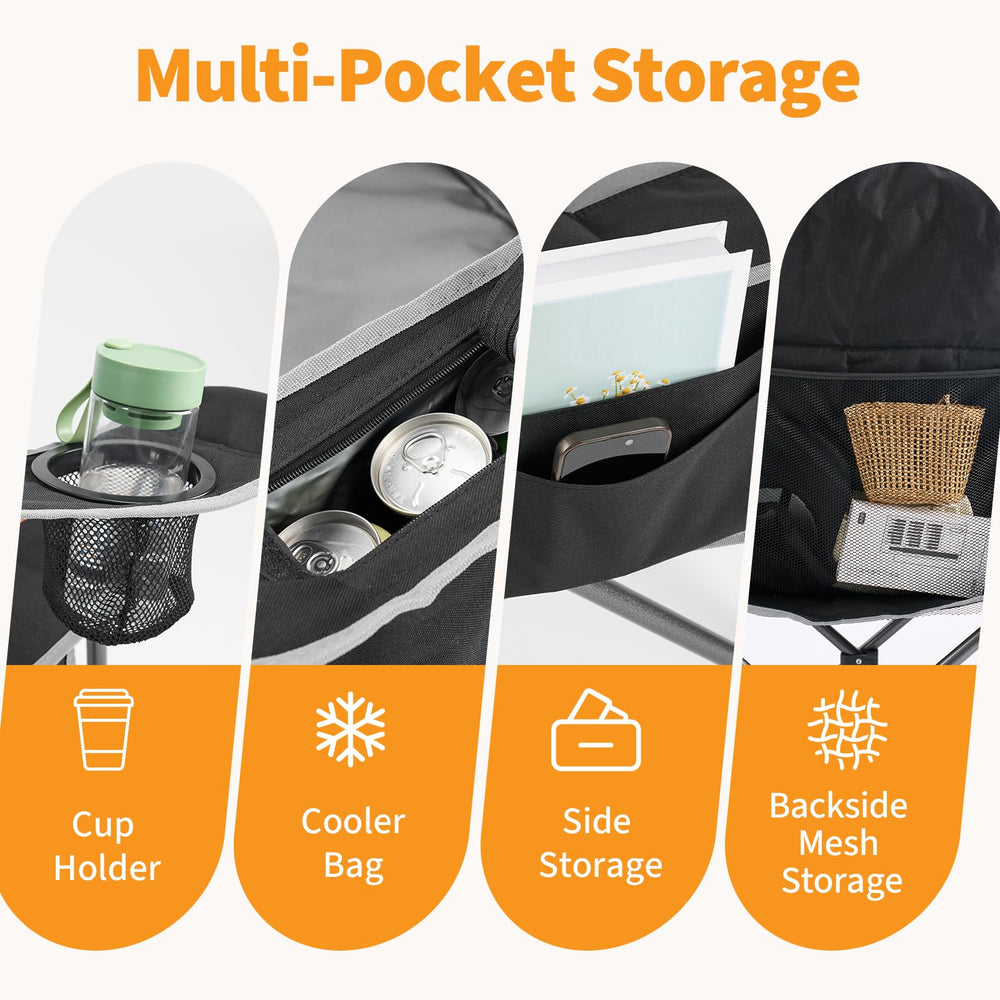 NEWBULIG chair with front pocket mesh for quick items access