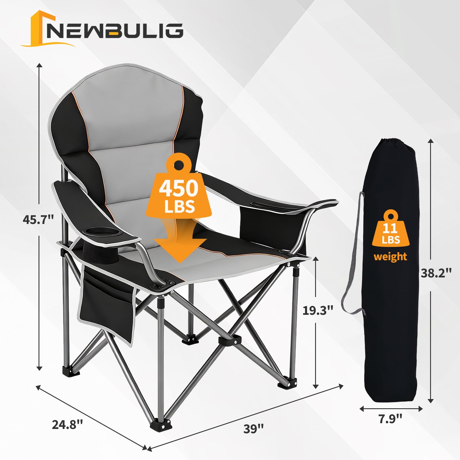 NEWBULIG chair side cooler for beverages during outdoor moments
