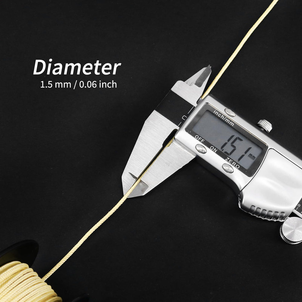 NewDoar Kevlar braided line 1.5mm 120ft 12-strand extended length
