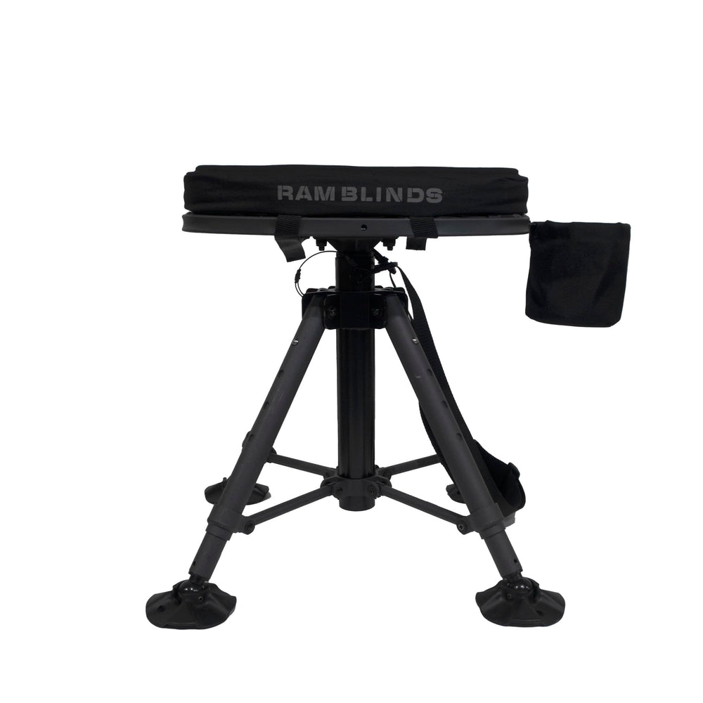 NEXCAM RAM High Rise Stool cup holder keeps hydration within easy reach.